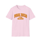 "Pegau, Tostao y Con Sazón" Retro Spanish Phrase T-shirt