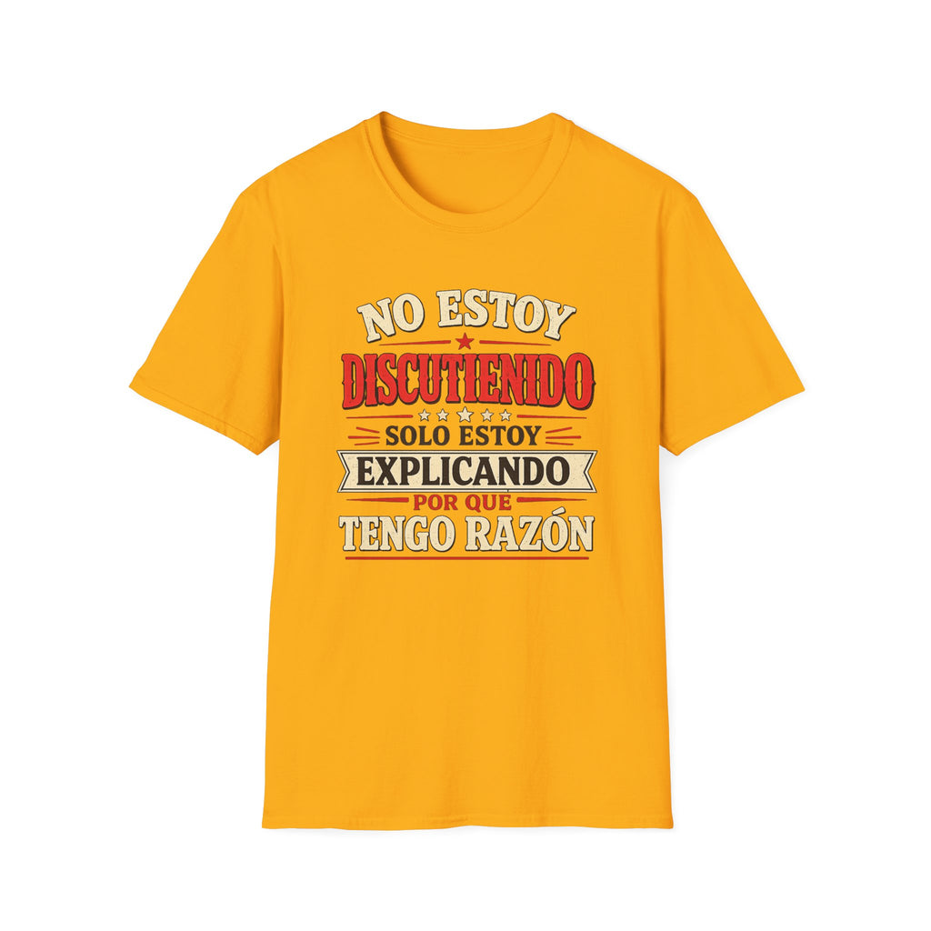 No Estoy Discutiendo Spanish Phrase T‑Shirt — "Solo Estoy Explicando" Graphic Tee