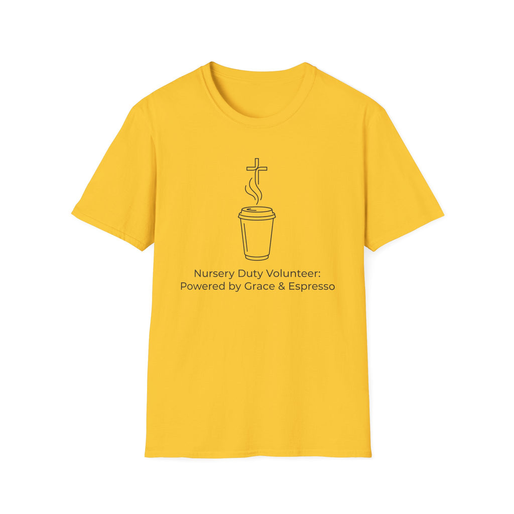 “Powered by Grace & Espresso”  T-Shirt