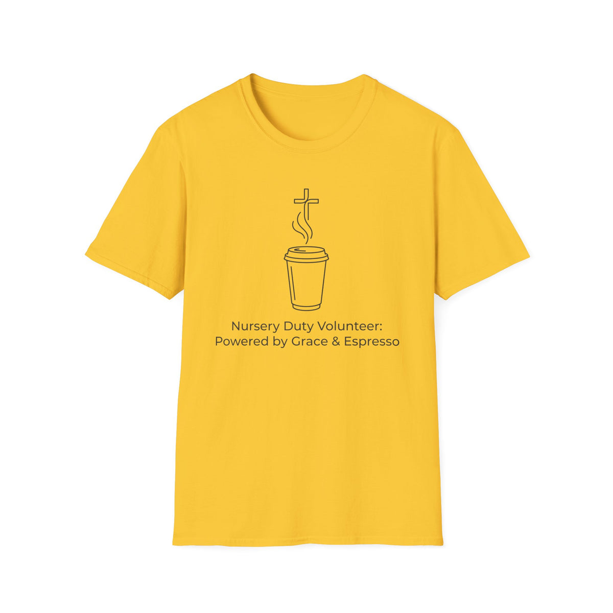 “Powered by Grace & Espresso”  T-Shirt