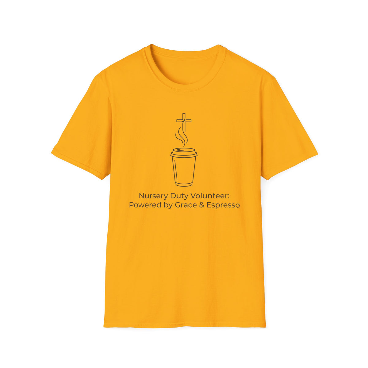 “Powered by Grace & Espresso”  T-Shirt