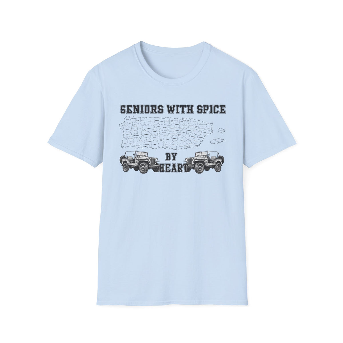Seniors With Spice Puerto Rico Map  T-Shirt