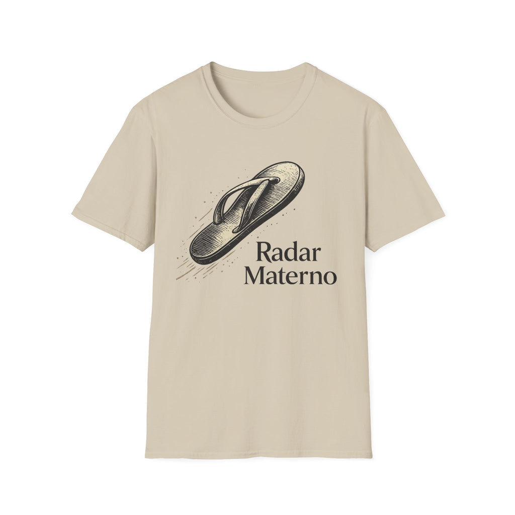Flip Flop Graphic T-Shirt — "Radar Materno" Vintage Sandal Design