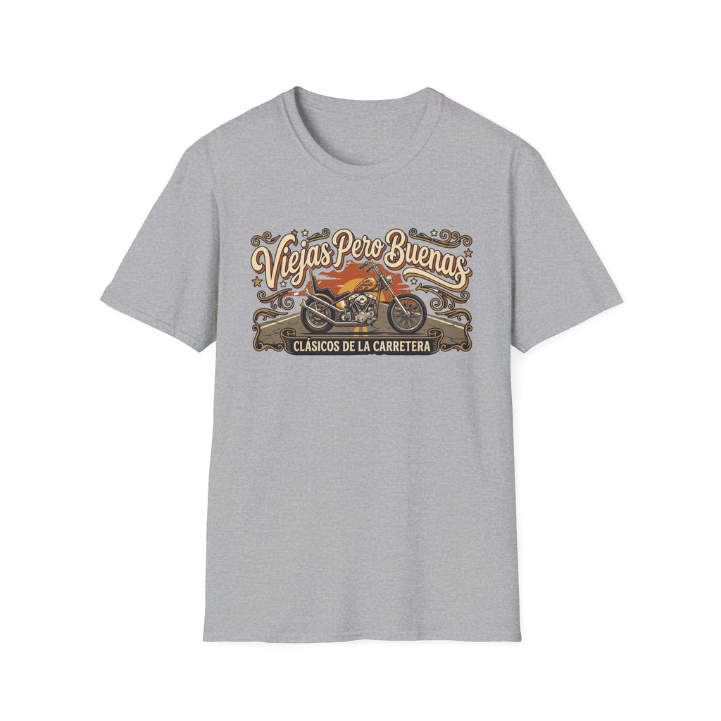 Viejas Pero Buenas  (Clásicos de la Carretera) Motorcycle Design T-shirt