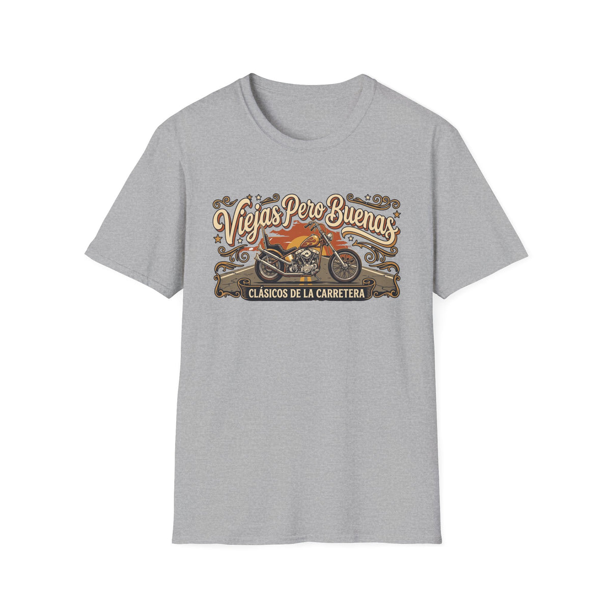 Viejas Pero Buenas  (Clásicos de la Carretera) Motorcycle Design T-shirt