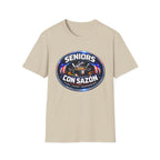 Seniors Con Sazón T-Shirt — Spanish Cooking Pride Tee