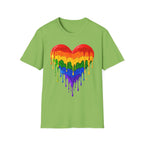 Rainbow Drip Heart T-Shirt