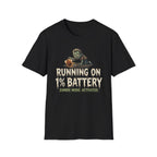Running On 1% Battery T-Shirt
