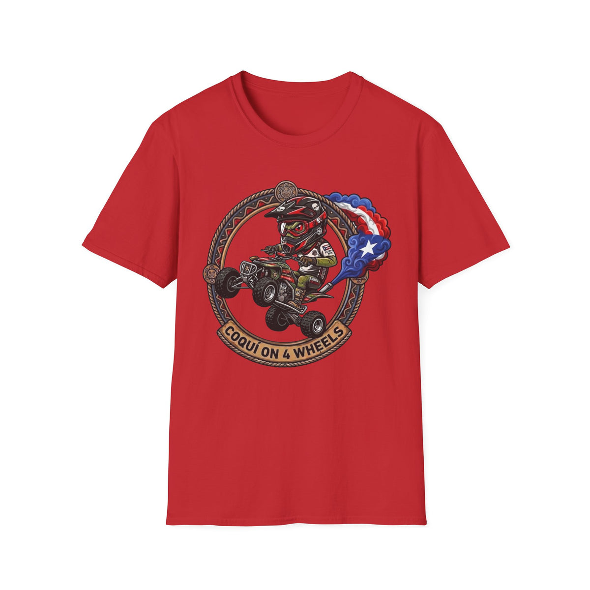 "Coqui on 4 Wheels" T‑Shirt