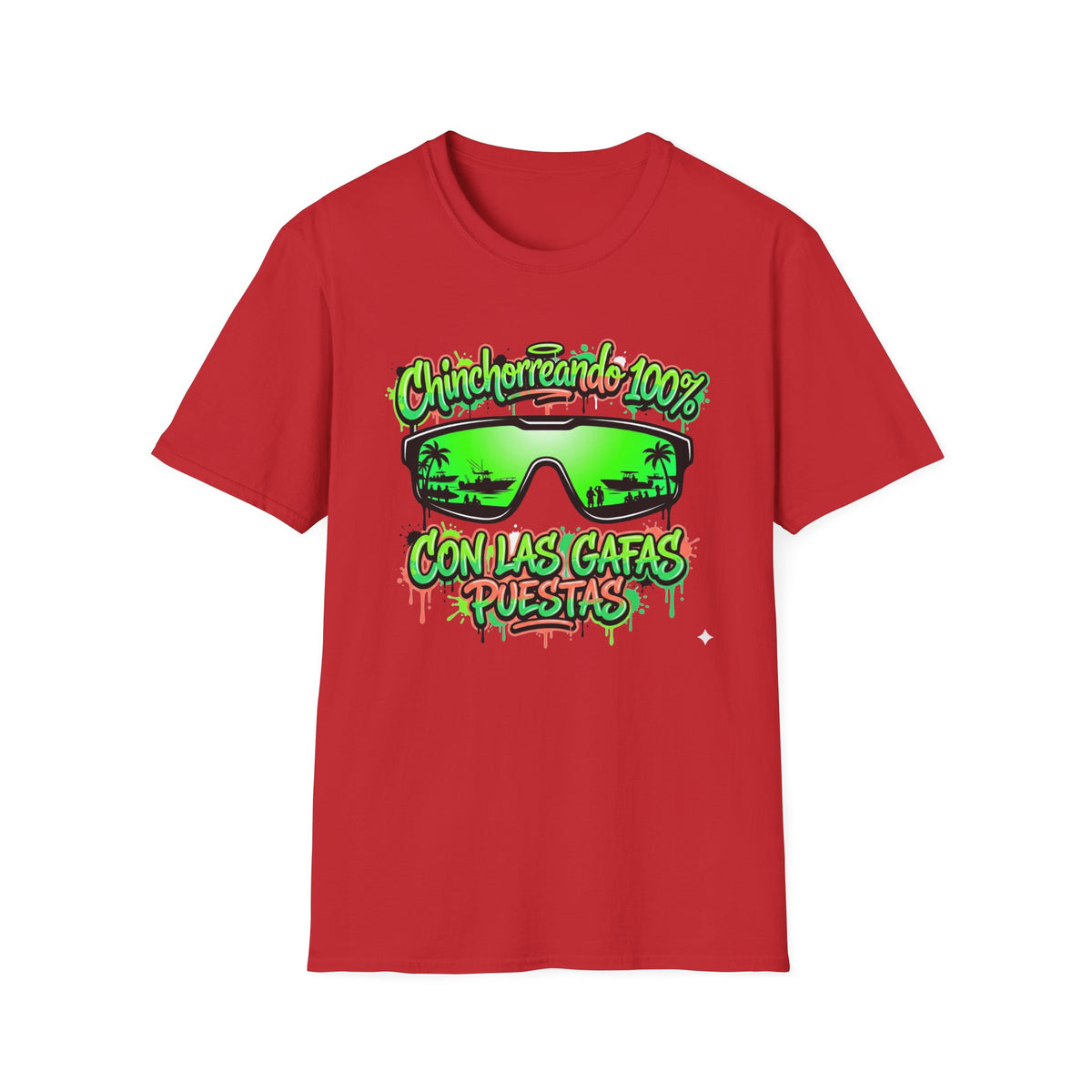 Chinchorreando 100% sunglasses graphic T-Shirt | Spanish beach vibes