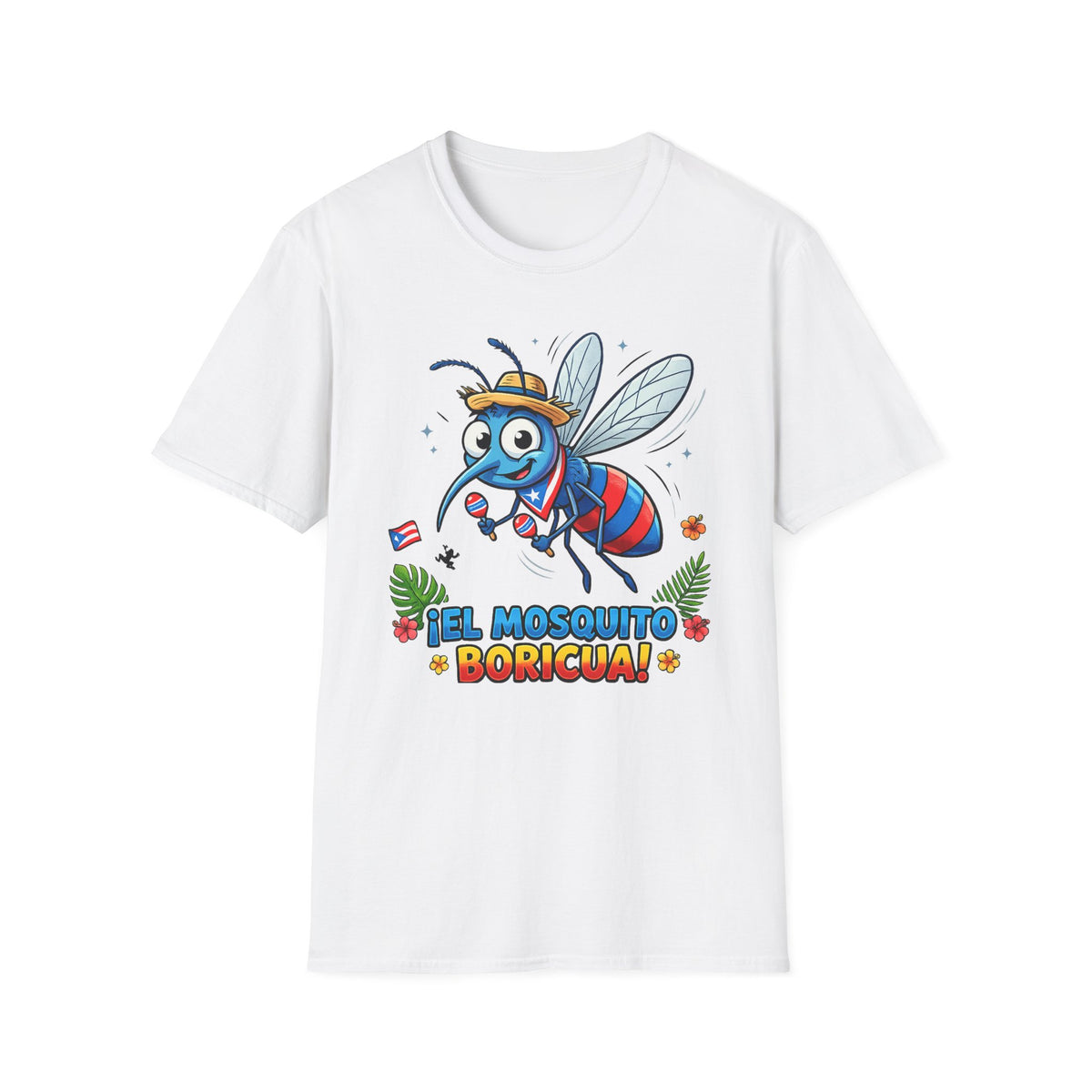 Mosquito Boricua T-Shirt — Cute Patriotic Puerto Rico Insect Tee