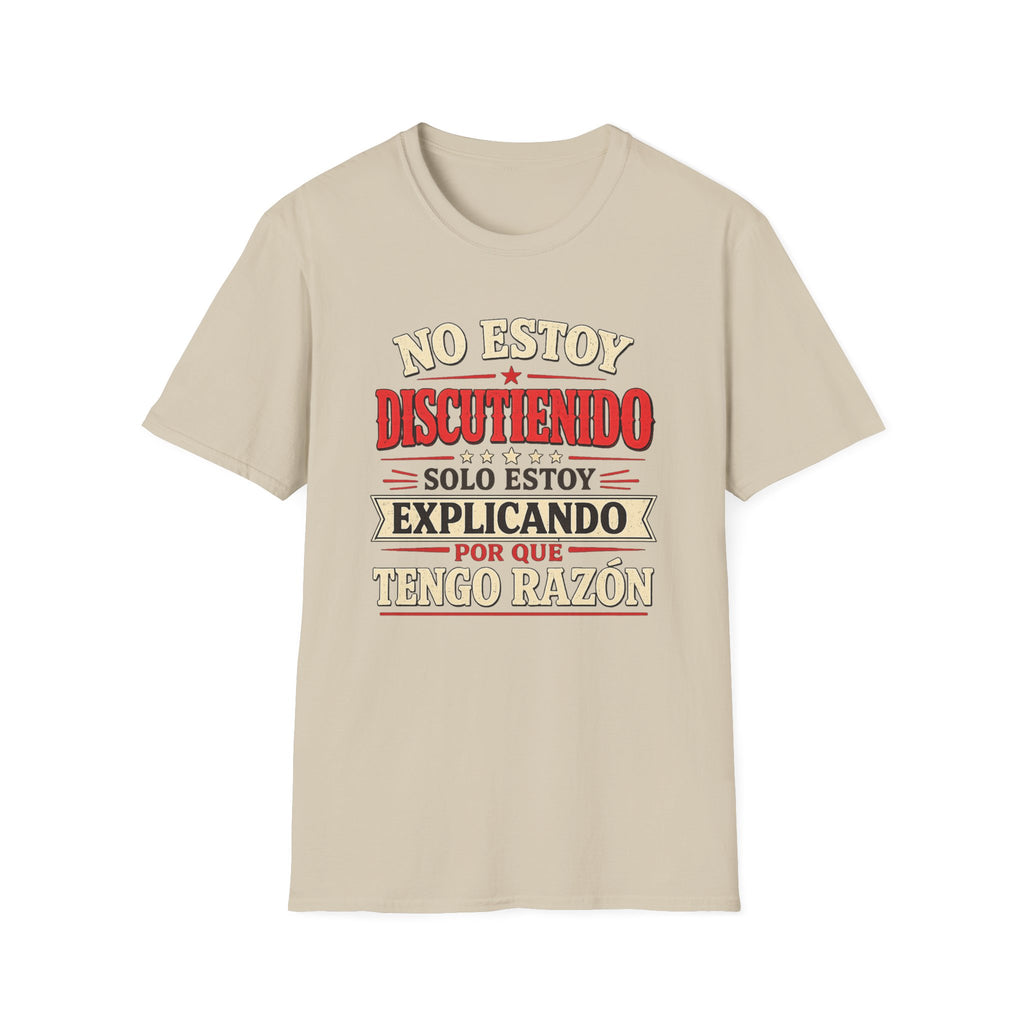 No Estoy Discutiendo Spanish Phrase T‑Shirt — "Solo Estoy Explicando" Graphic Tee