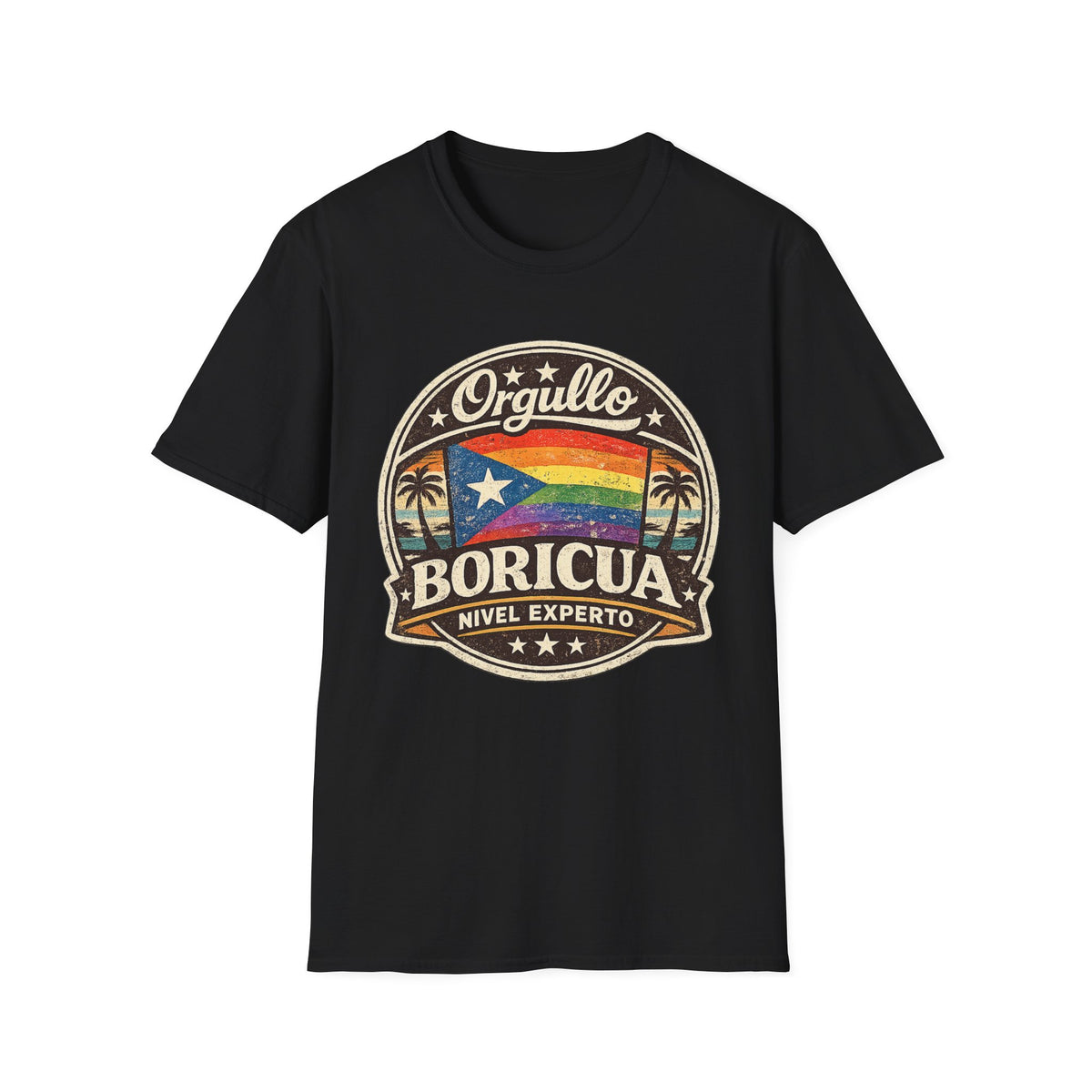 Orgullo Boricua Rainbow Flag T-Shirt — Puerto Rico Pride Tee