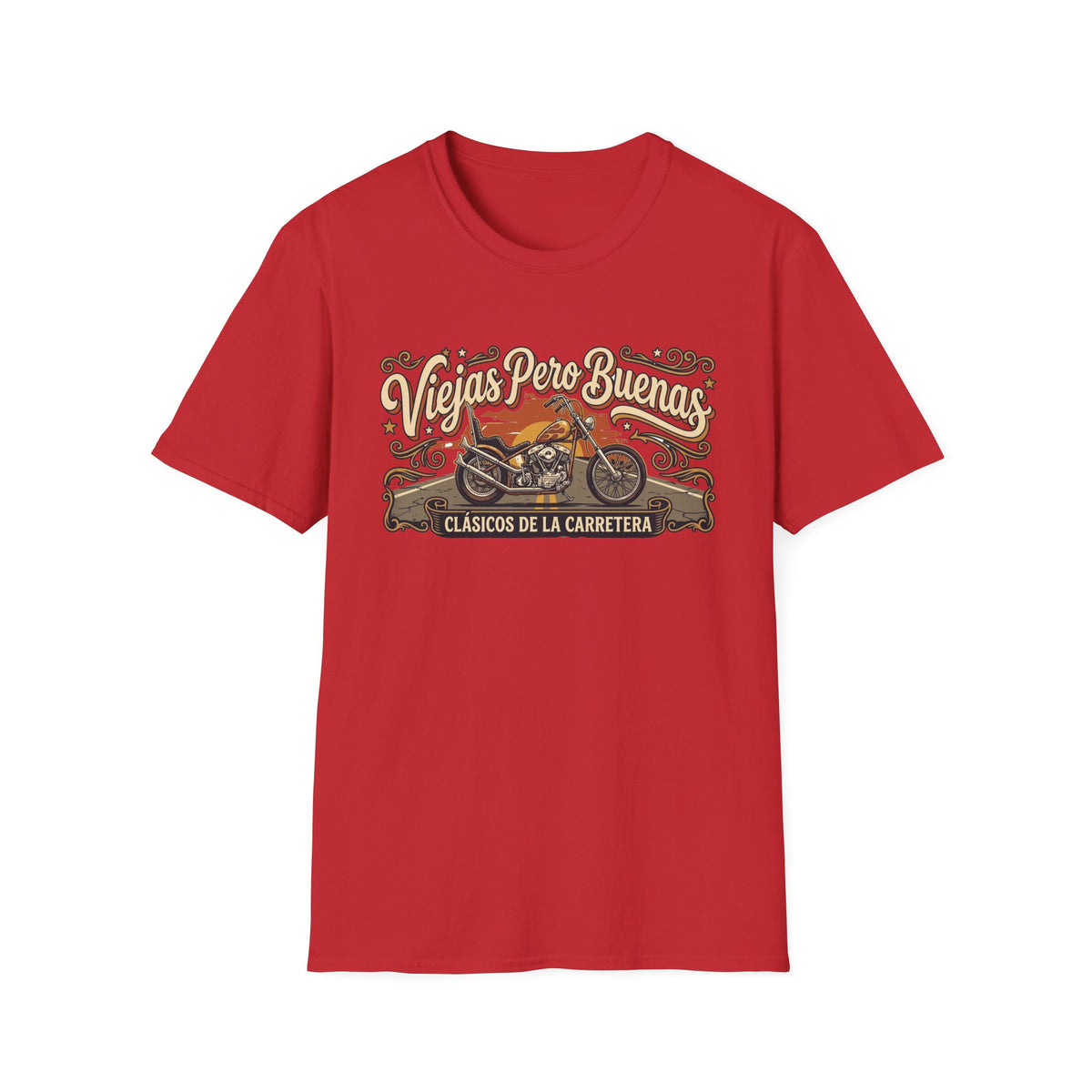 Viejas Pero Buenas  (Clásicos de la Carretera) Motorcycle Design T-shirt