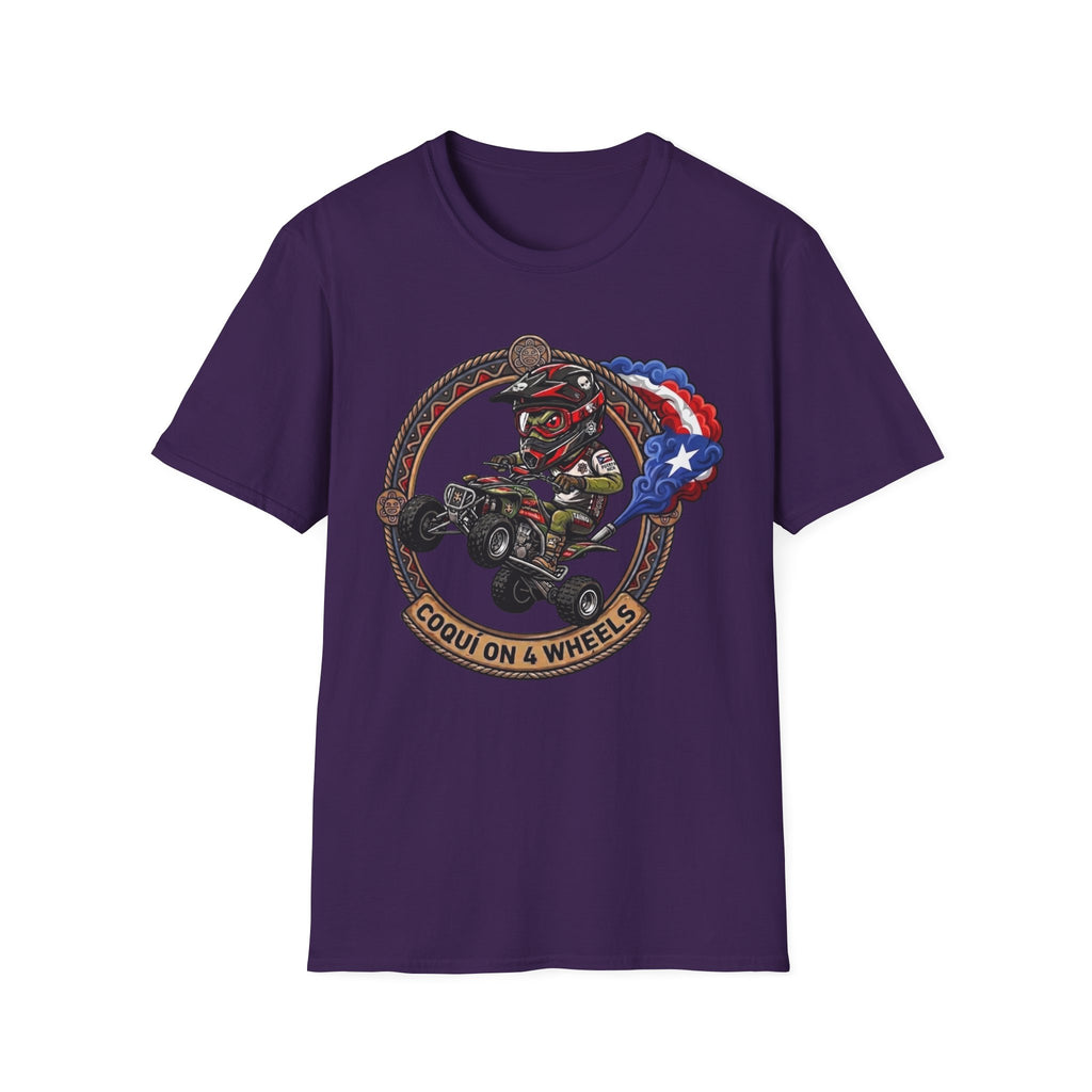 "Coqui on 4 Wheels" T‑Shirt