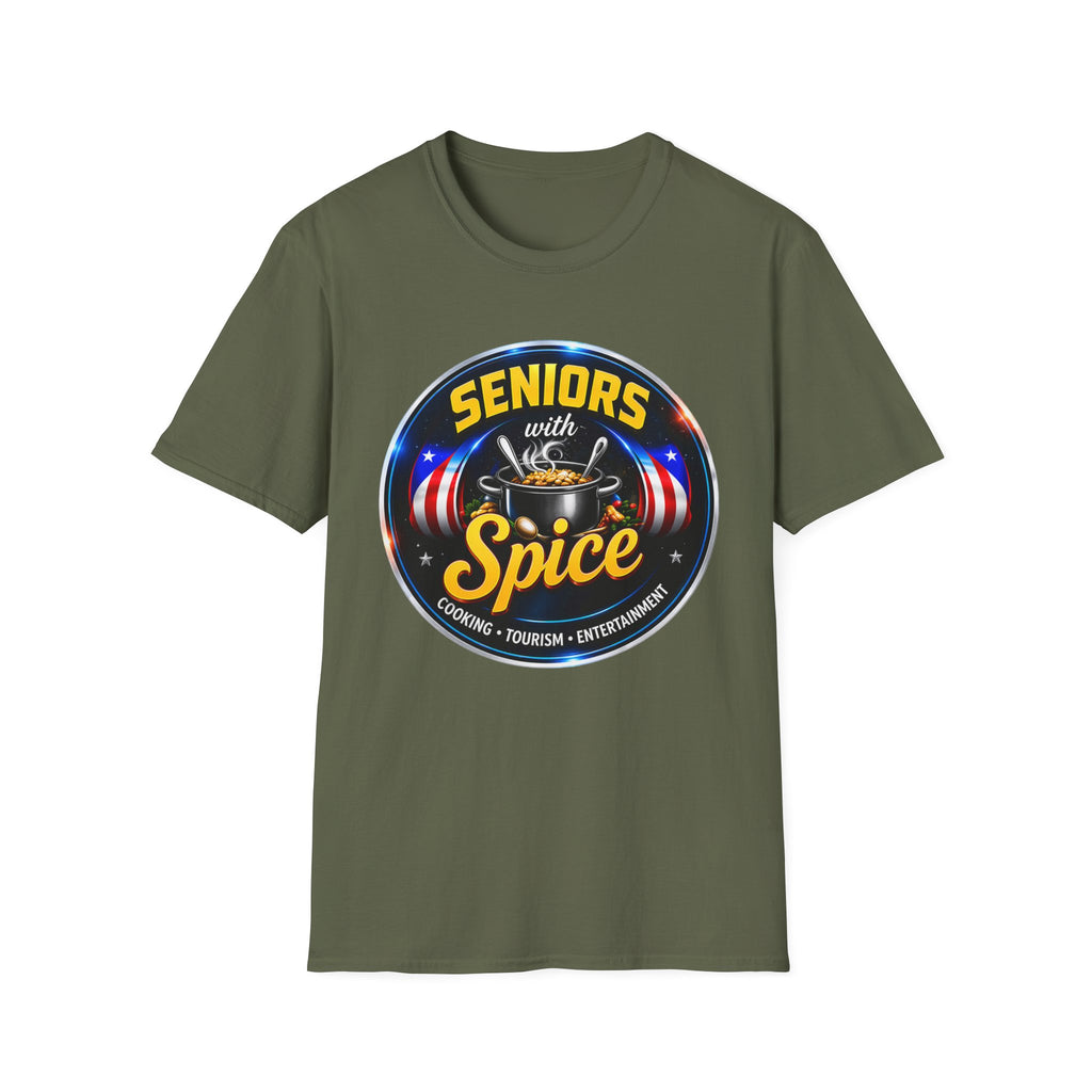 Seniors With Spice Funny Retirement/Grandparents Tee (Seniors With Spice)