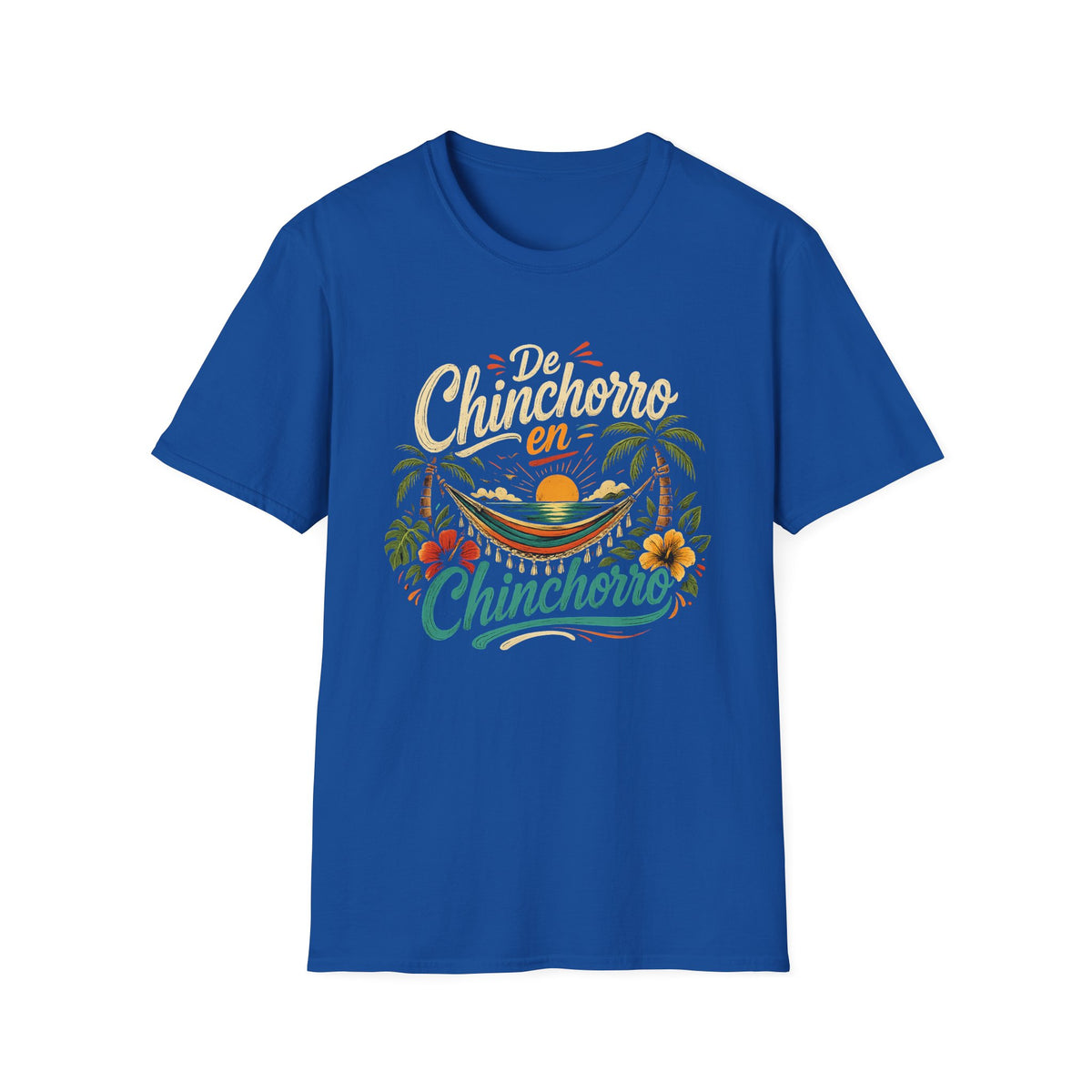 Chinchorro en Chinchorro T-Shirt — Tropical Hammock Sunset Tee