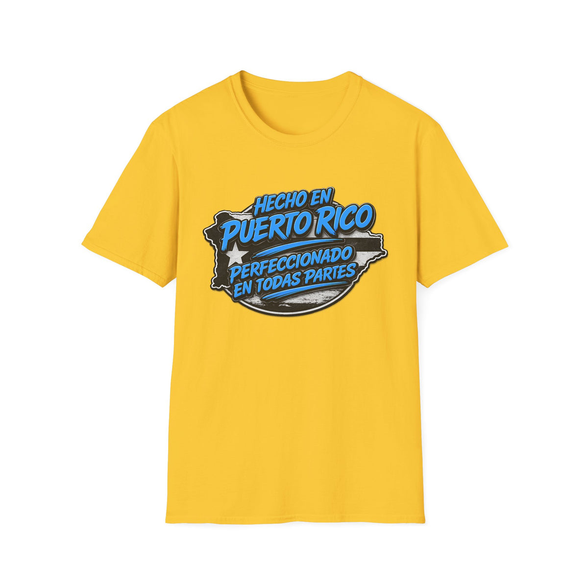 Puerto Rico Tee — "Hecho en Puerto Rico, Perfeccionado en Todas Partes" Graphic T-Shirt