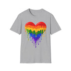 Rainbow Drip Heart T-Shirt