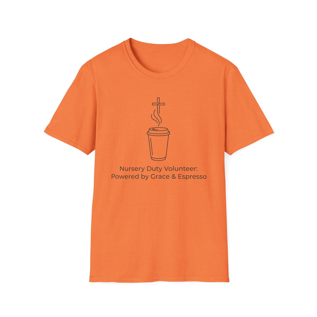 “Powered by Grace & Espresso”  T-Shirt