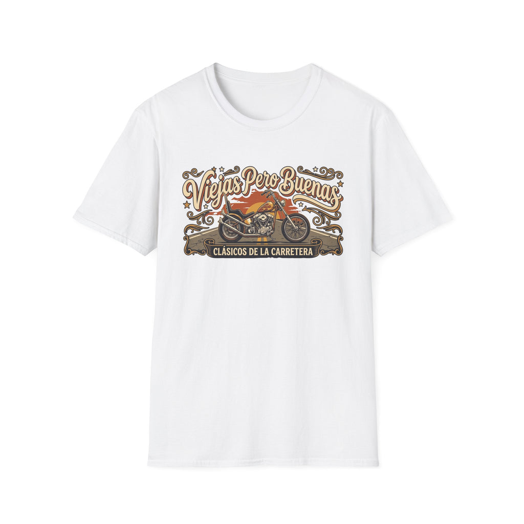Viejas Pero Buenas  (Clásicos de la Carretera) Motorcycle Design T-shirt