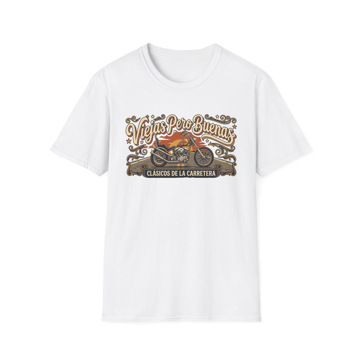 Viejas Pero Buenas  (Clásicos de la Carretera) Motorcycle Design T-shirt