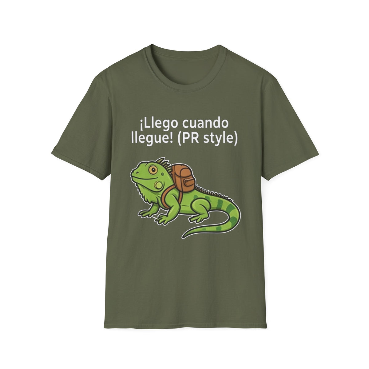 ¡Llego cuando llegue! (PR style) Iguana Graphic