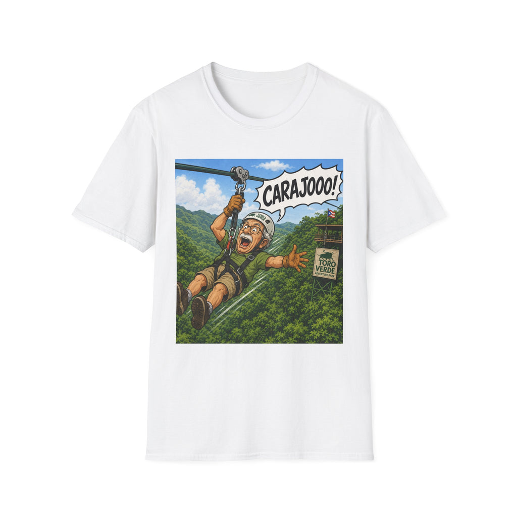 T‑Shirt — 'Carajooo!' Zipline Adventure Graphic Tee