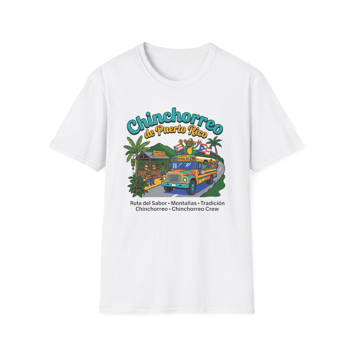 Chinchorreo de Puerto Rico T-Shirt | Puerto Rican Food Crawl, Roadside Kiosks, Coquí Vibes
