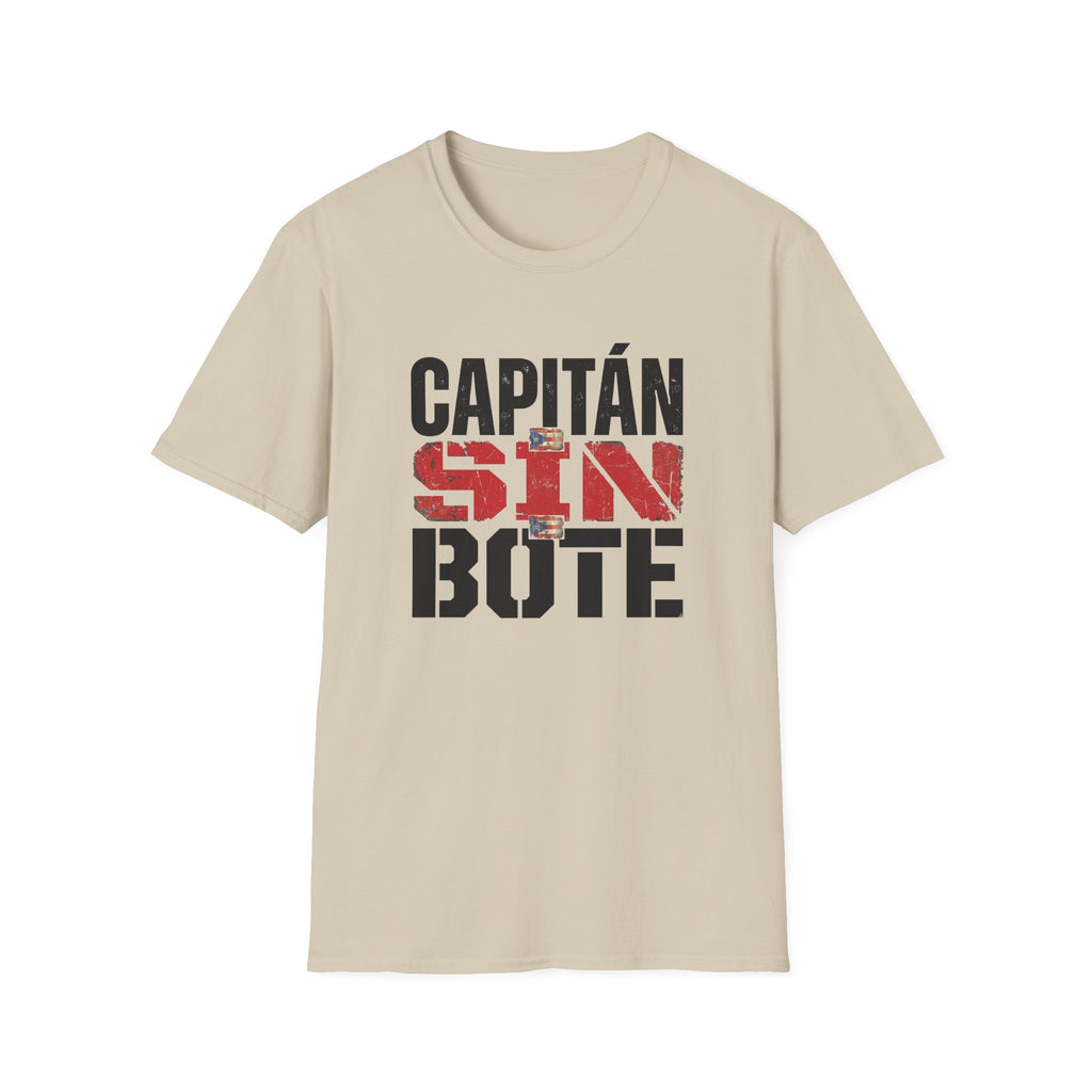Capitán Sin Bote Graphic T-Shirt — Spanish 'Captain Without a Boat' Casual Tee