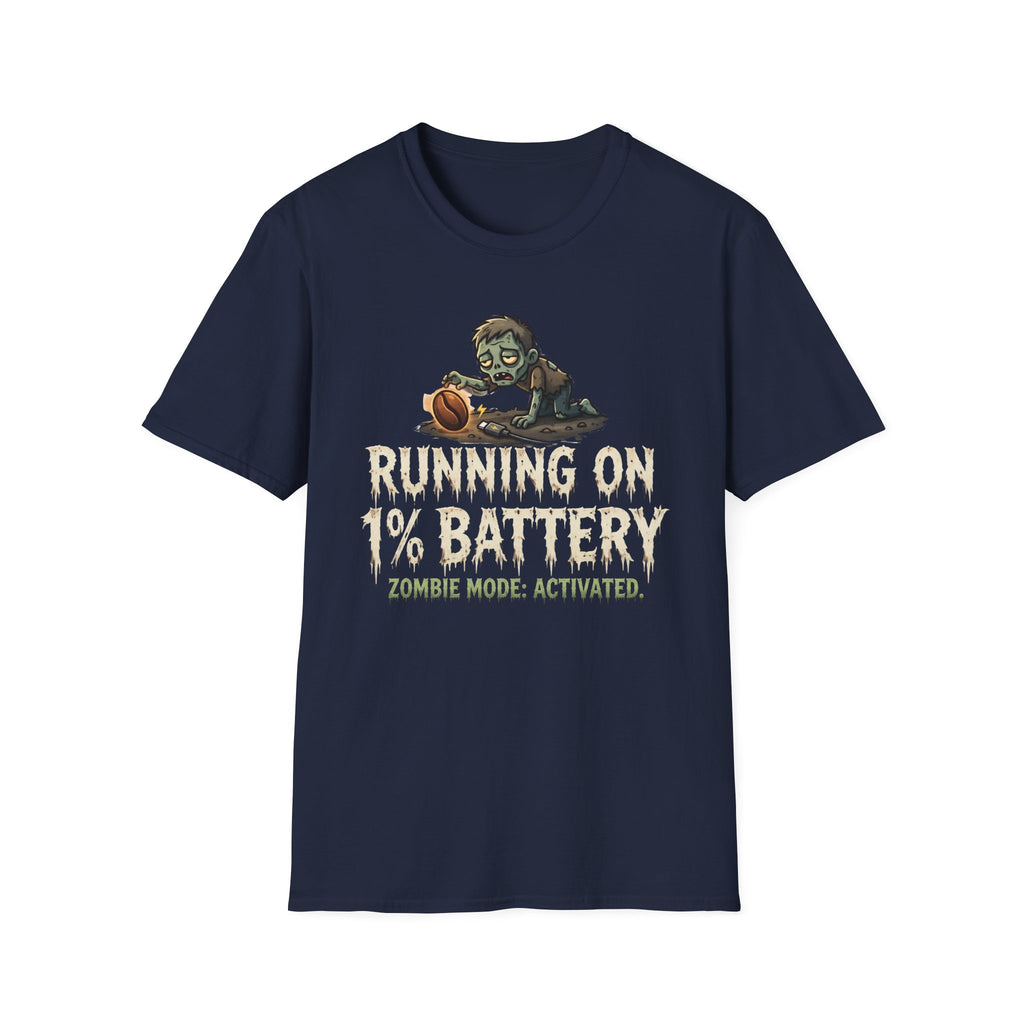Running On 1% Battery T-Shirt