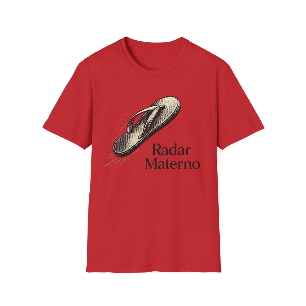 Flip Flop Graphic T-Shirt — "Radar Materno" Vintage Sandal Design