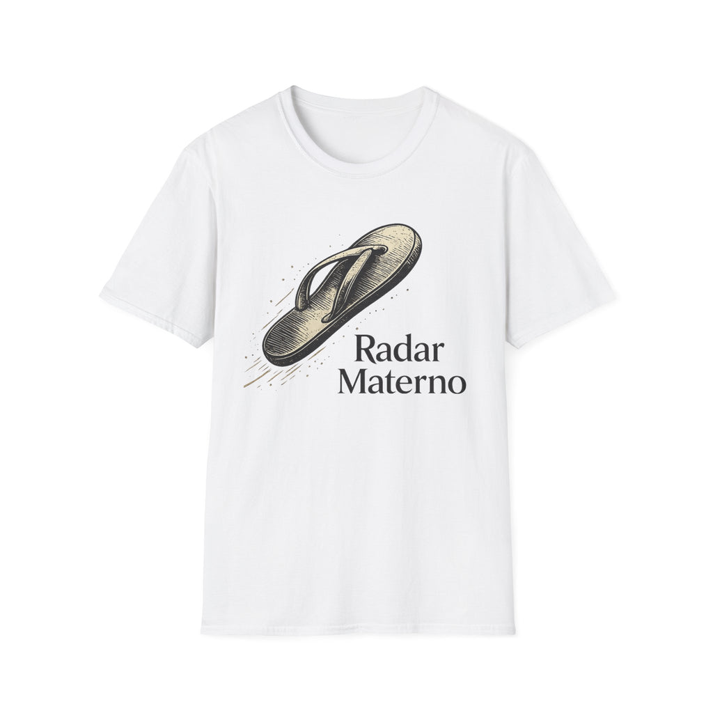 Flip Flop Graphic T-Shirt — "Radar Materno" Vintage Sandal Design