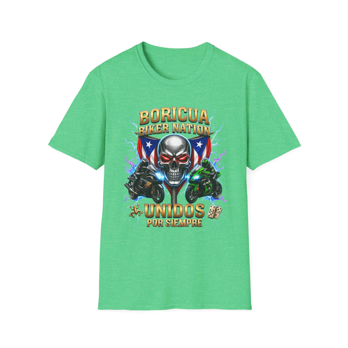 Boricua Biker Nation D T-Shirt