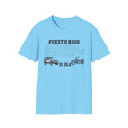 Puerto Rico Map  Motorcycle & 4x4 T-Shirt