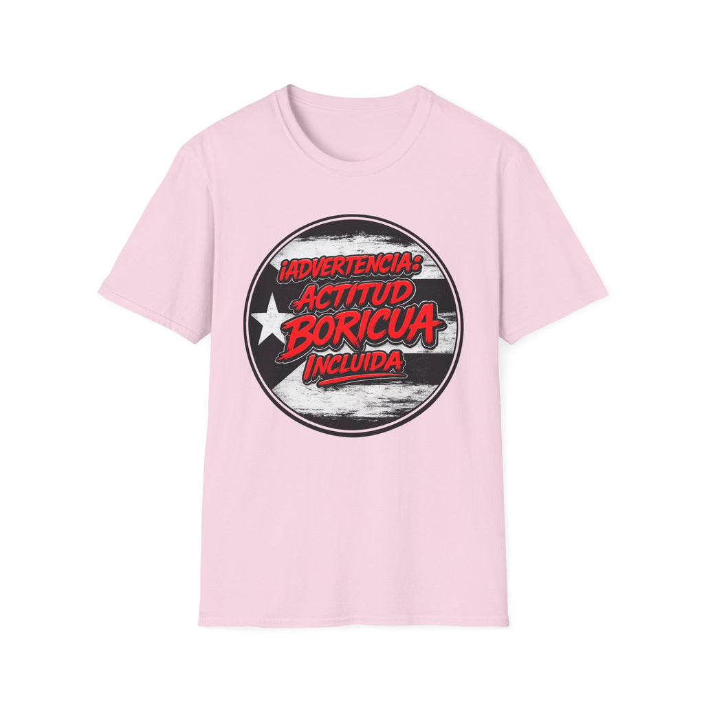 Advertencia Actitud Boricua T-Shirt | Puerto Rican pride graphic tee