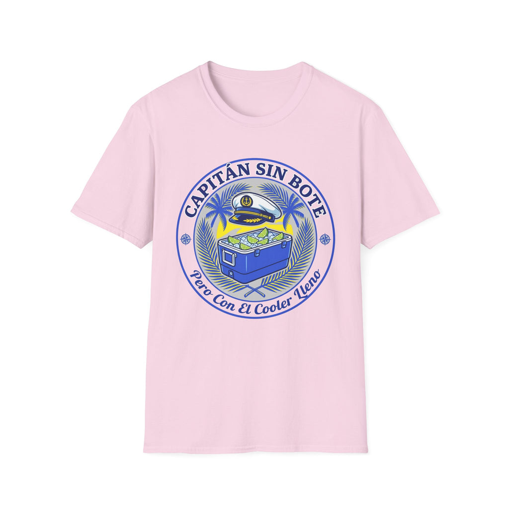 Capitán Sin Bote Retro Tropical Captain Design T-Shirt