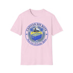 Capitán Sin Bote Retro Tropical Captain Design T-Shirt