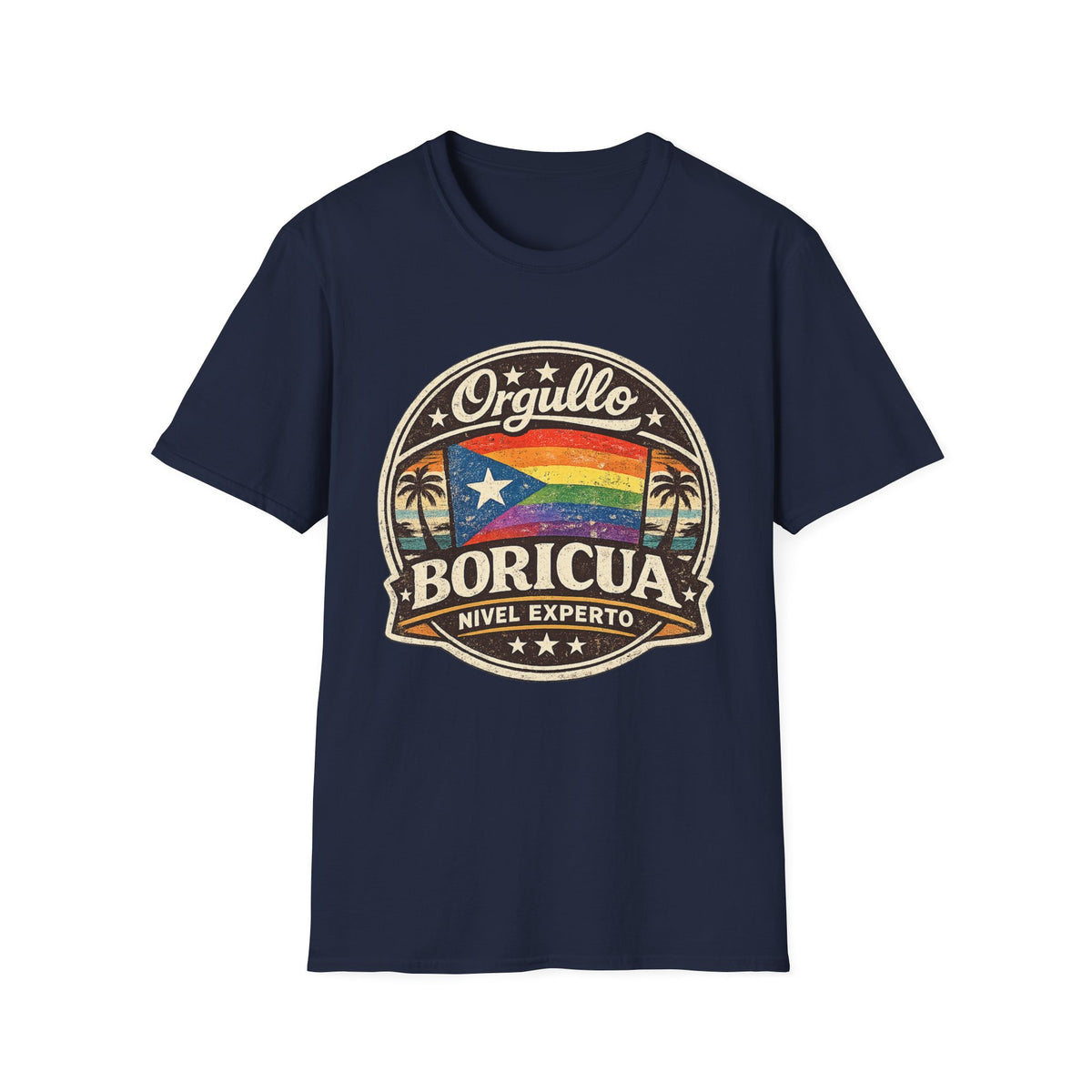 Orgullo Boricua Rainbow Flag T-Shirt — Puerto Rico Pride Tee