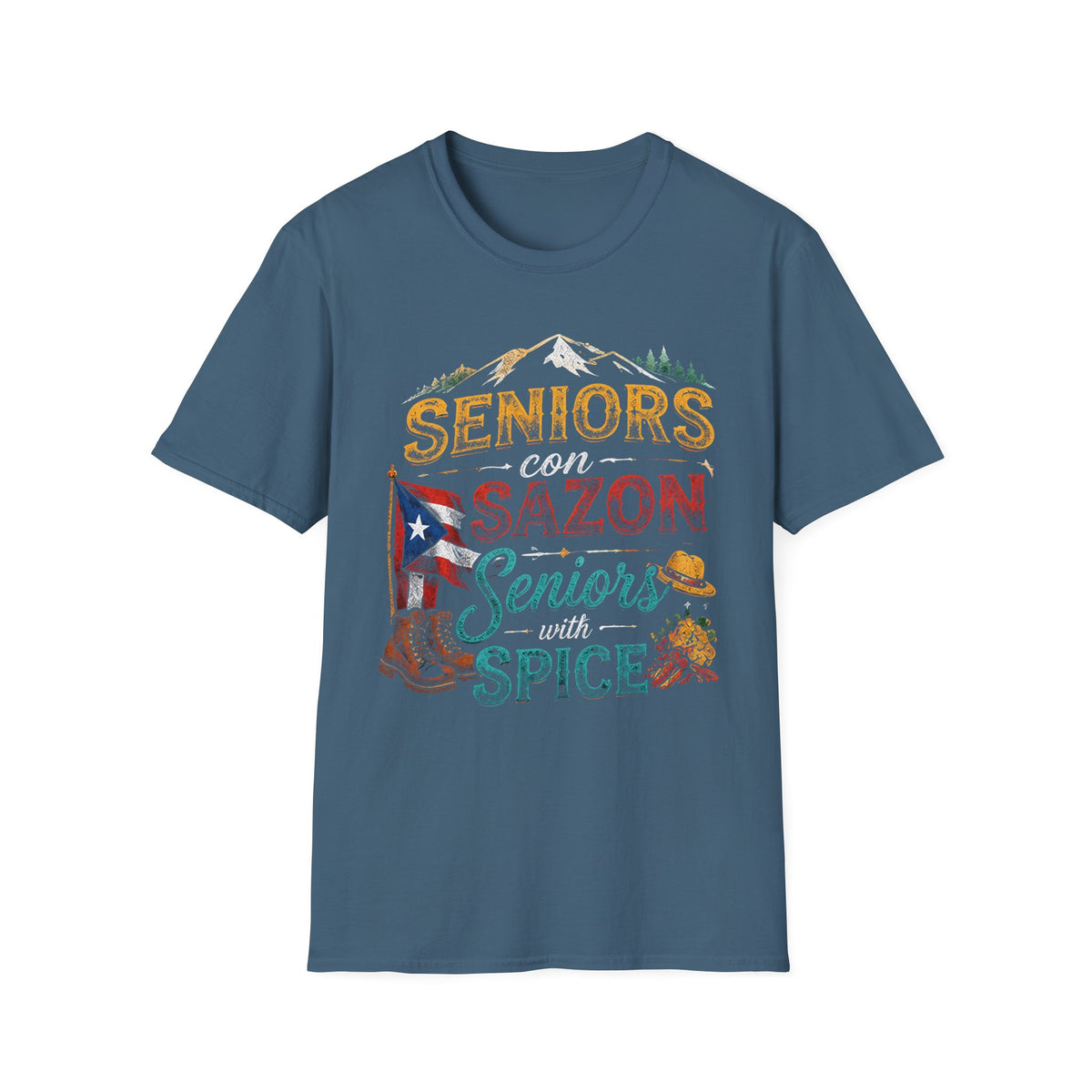 Seniors con Sazón Mountain T-Shirt