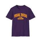 "Pegau, Tostao y Con Sazón" Retro Spanish Phrase T-shirt
