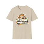 “Café, comunidad y cero estrés” Frog Coffee T-Shirt