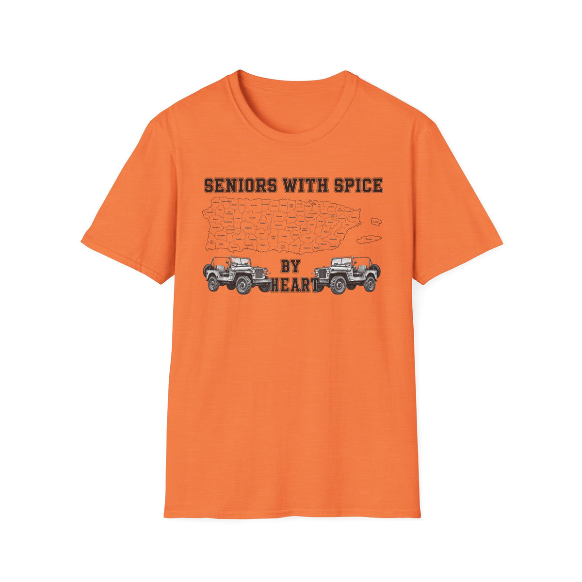 Seniors With Spice Puerto Rico Map  T-Shirt