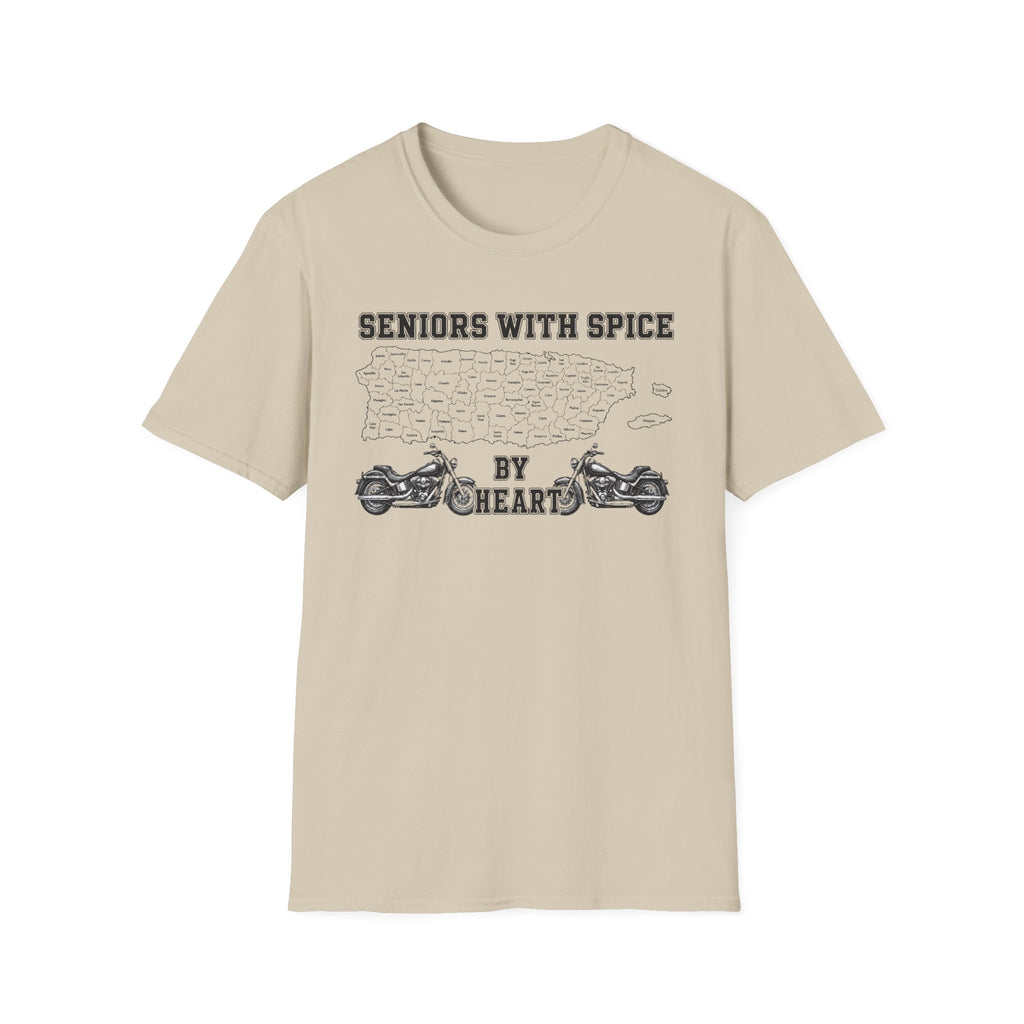 Seniors With Spice Motorcycle T‑Shirt