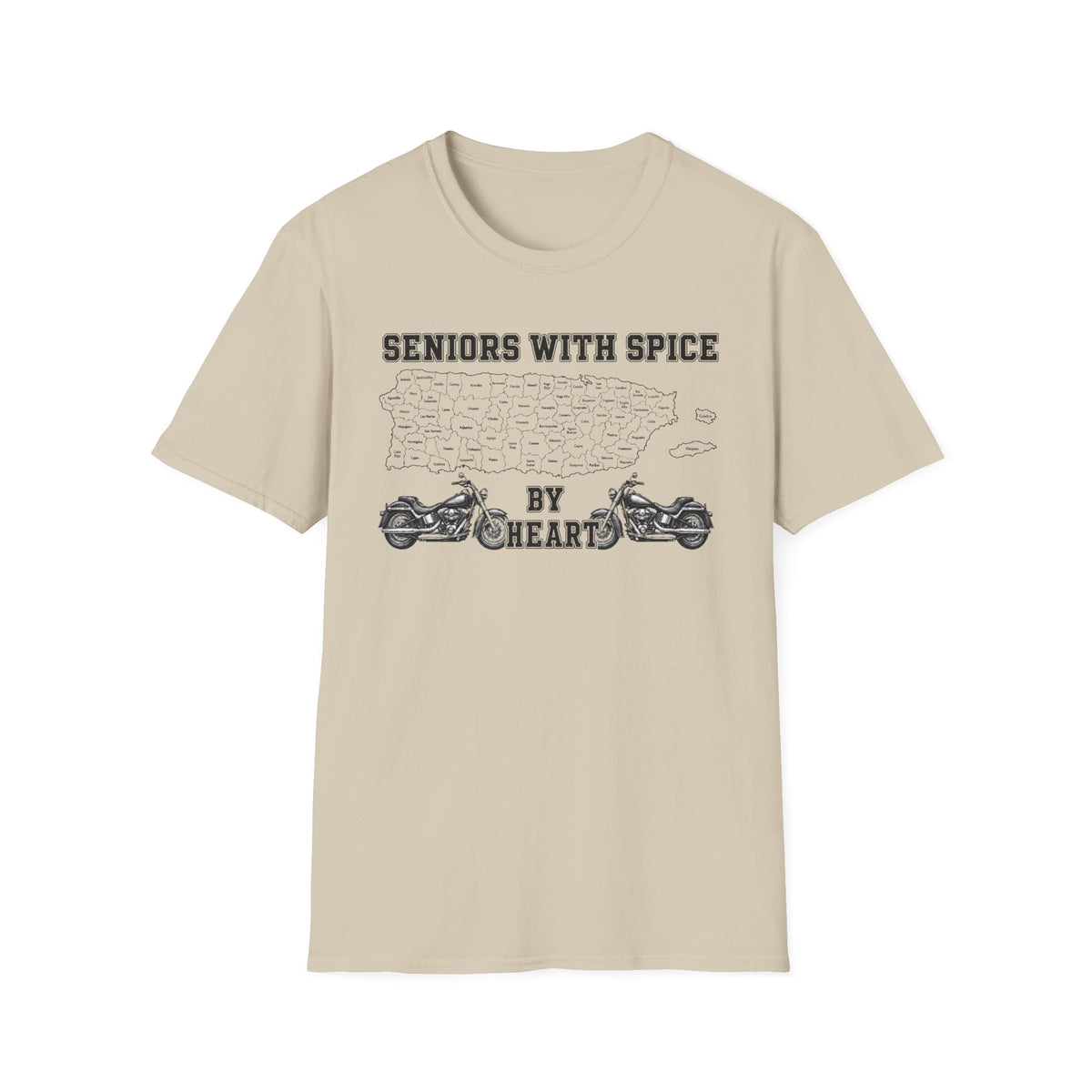 Seniors With Spice Motorcycle T‑Shirt