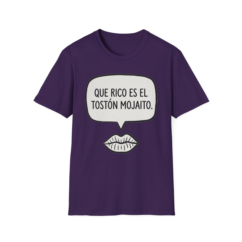 "Que rico es el tostón mojaito." Spanish Graphic T-Shirt