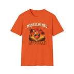T-Shirt — "Mentalmente de Vacaciones" Tropical Sunset Graphic Tee