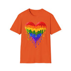 Rainbow Drip Heart T-Shirt