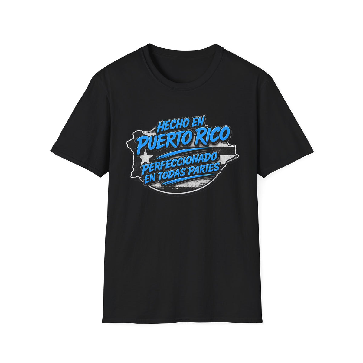 Puerto Rico Tee — "Hecho en Puerto Rico, Perfeccionado en Todas Partes" Graphic T-Shirt
