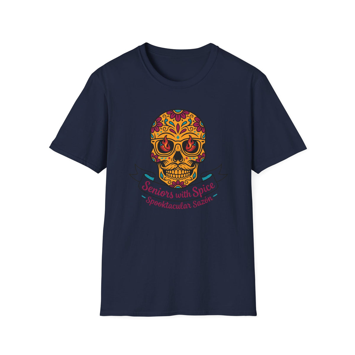 Day of the Dead Skull "Seniors with Spice" T-Shirt